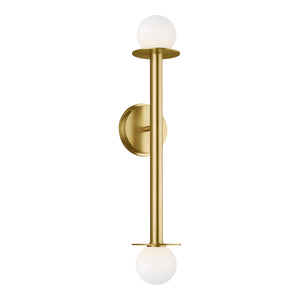 Visual Comfort Studio - KWL1012BBS - Two Light Wall Sconce - Nodes - Burnished Brass