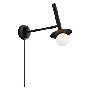 Visual Comfort Studio - KW1021MBK - One Light Wall Sconce - Nodes - Midnight Black