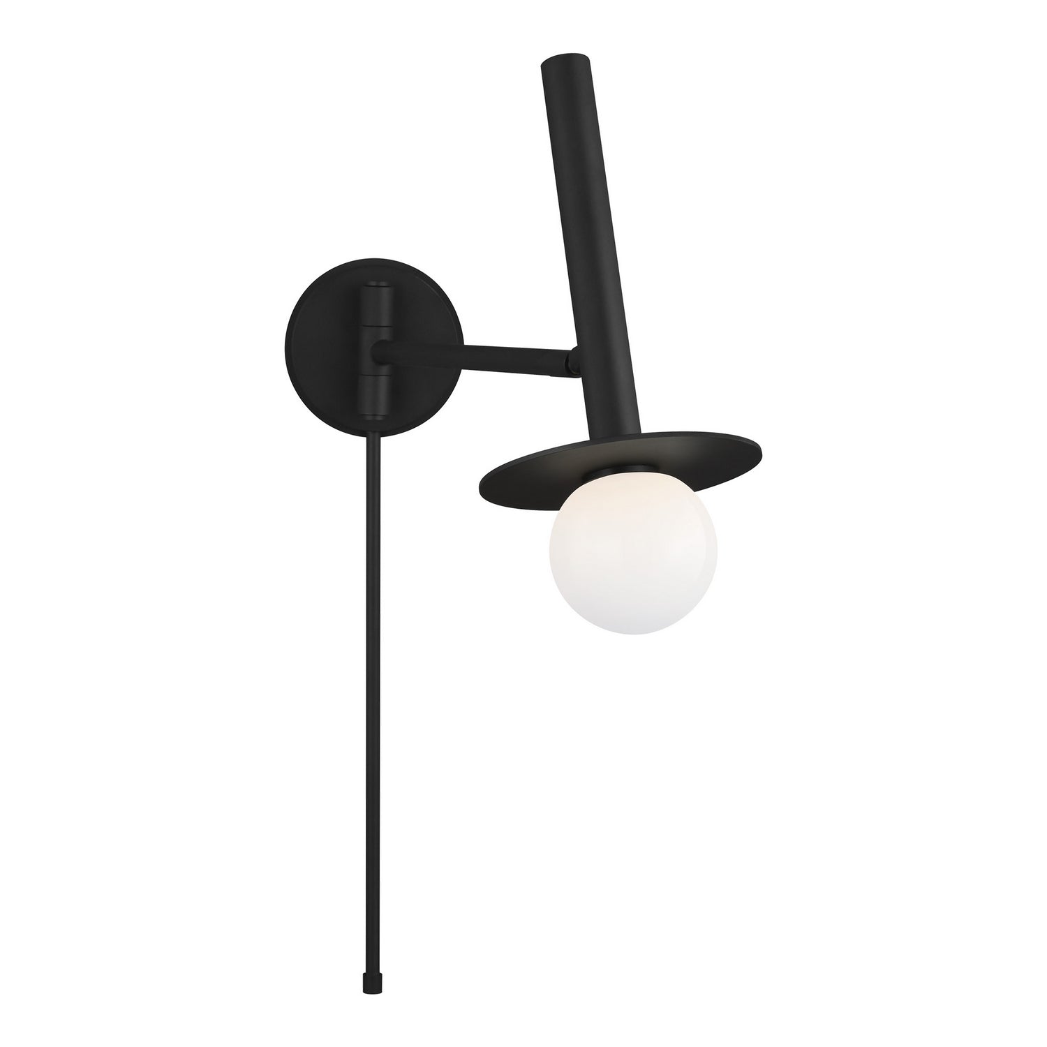 Visual Comfort Studio - KW1021MBK - One Light Wall Sconce - Nodes - Midnight Black