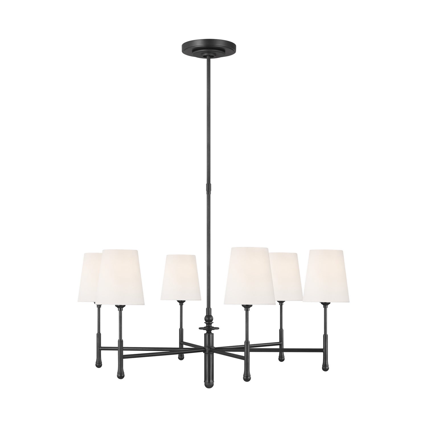 Visual Comfort Studio - TC1016AI - Six Light Chandelier - Capri - Aged Iron