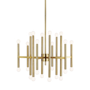 Visual Comfort Studio - TC10624BBS - 24 Light Chandelier - Beckham Modern - Burnished Brass