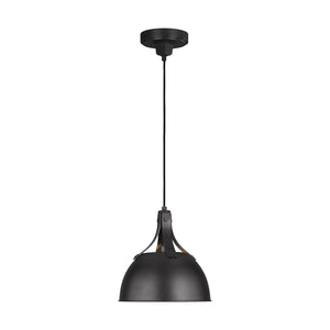 Visual Comfort Studio - TP1051AI - One Light Pendant - Logan - Aged Iron