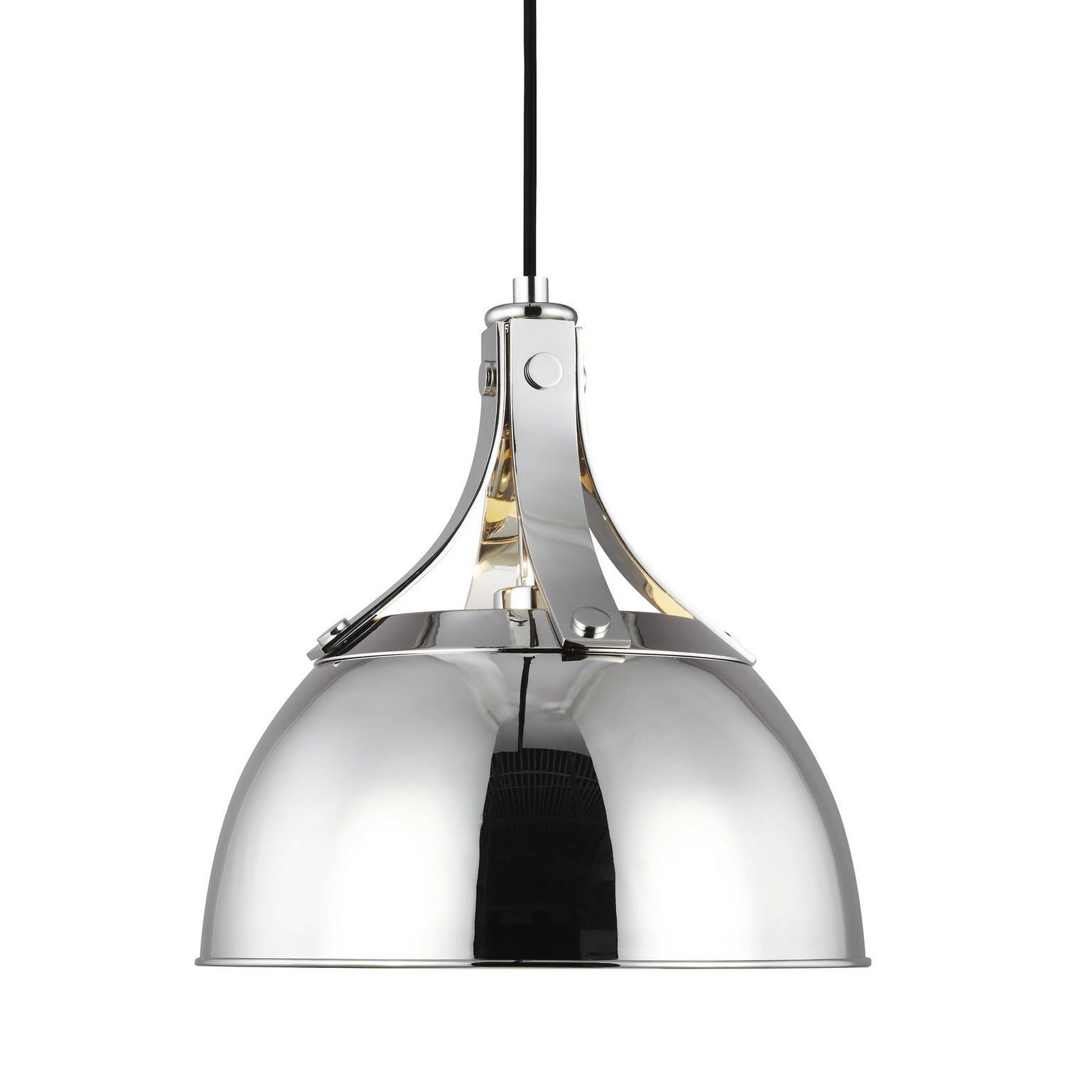 Visual Comfort Studio - TP1051PN - One Light Pendant - Logan - Polished Nickel