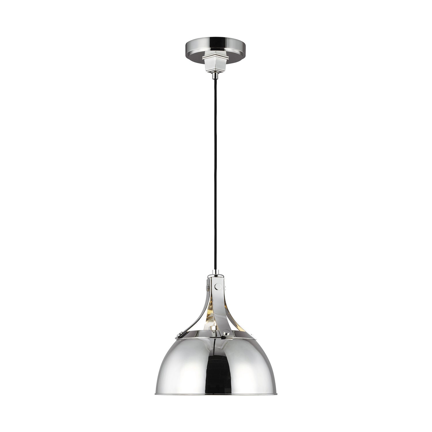 Visual Comfort Studio - TP1051PN - One Light Pendant - Logan - Polished Nickel