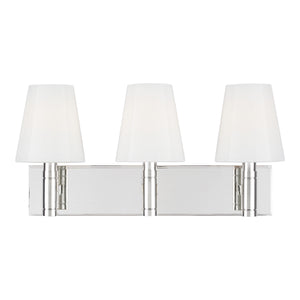 Visual Comfort Studio - TV1033PN - Three Light Vanity - Beckham Classic - Polished Nickel