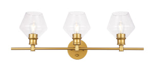 Elegant Lighting - LD2316BR - Three Light Wall Sconce - Gene - Brass And Clear Glass