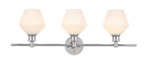 Elegant Lighting - LD2317C - Three Light Wall Sconce - Gene - Chrome And Frosted White Glass