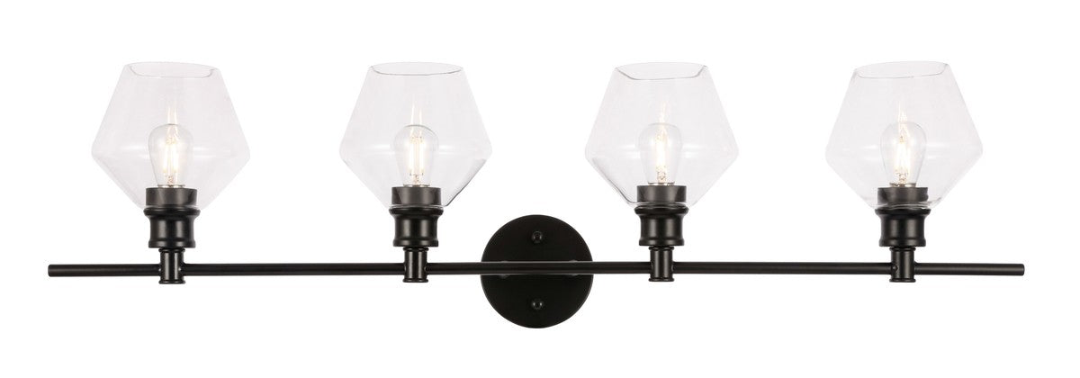 Elegant Lighting - LD2320BK - Four Light Wall Sconce - Gene - Black