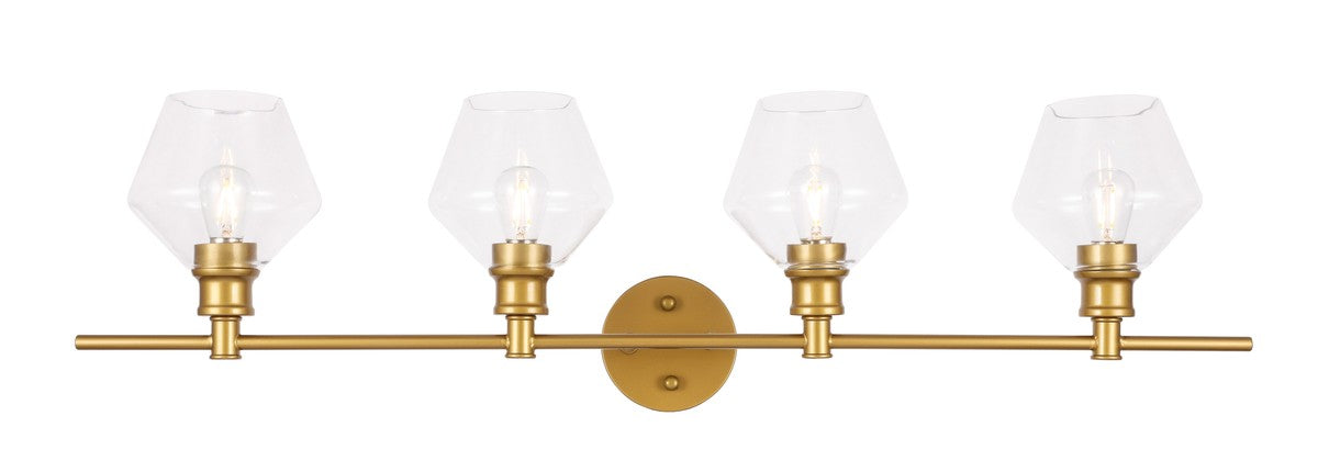 Elegant Lighting - LD2320BR - Four Light Wall Sconce - Gene - Brass