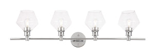 Elegant Lighting - LD2320C - Four Light Wall Sconce - Gene - Chrome And Clear Glass