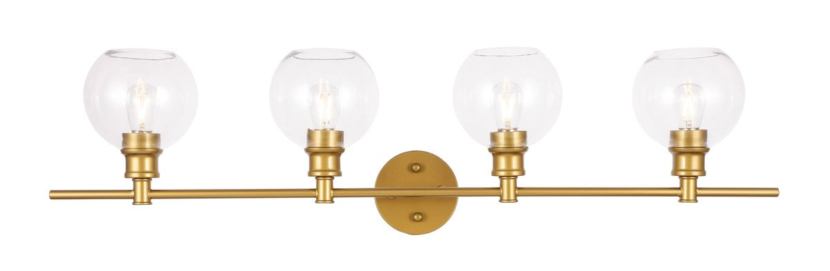 Elegant Lighting - LD2322BR - Four Light Wall Sconce - Collier - Brass