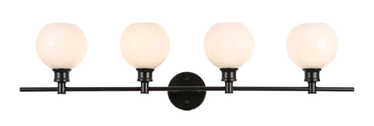 Elegant Lighting - LD2323BK - Four Light Wall Sconce - Collier - Black