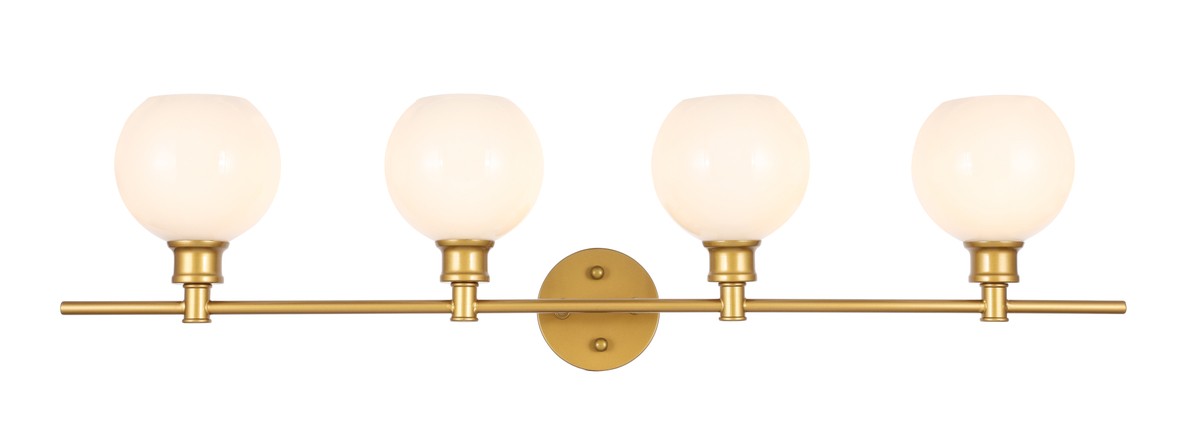 Elegant Lighting - LD2323BR - Four Light Wall Sconce - Collier - Brass