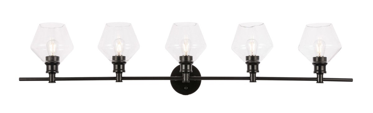 Elegant Lighting - LD2324BK - Five Light Wall Sconce - Gene - Black