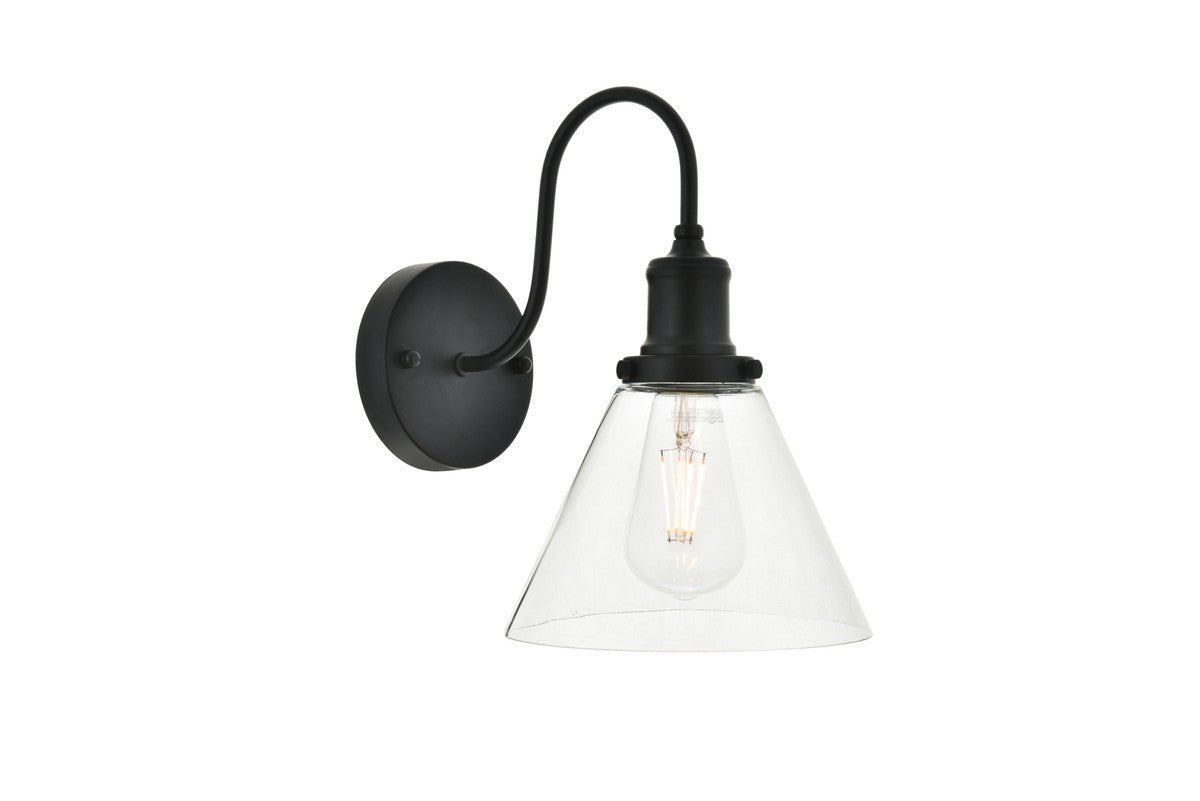 Elegant Lighting - LD4017W7BK - One Light Wall Sconce - Histoire - Black