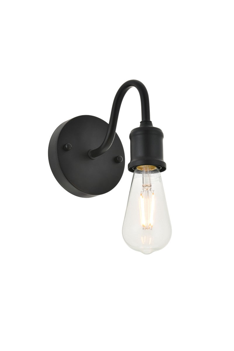 Elegant Lighting - LD4028W5BK - One Light Wall Sconce - Serif - black