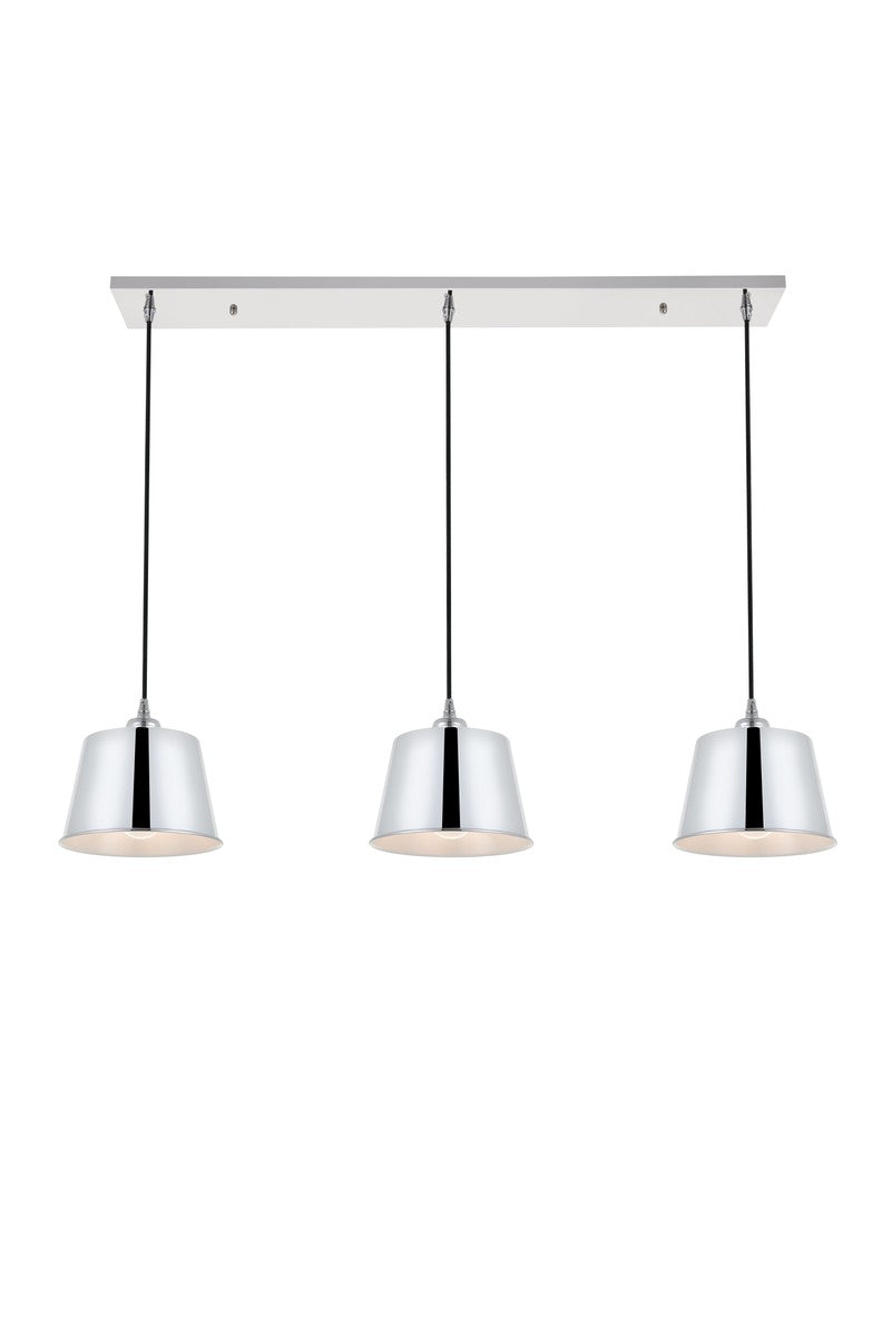 Elegant Lighting - LD4057D40C - Three Light Pendant - Nota - Chrome