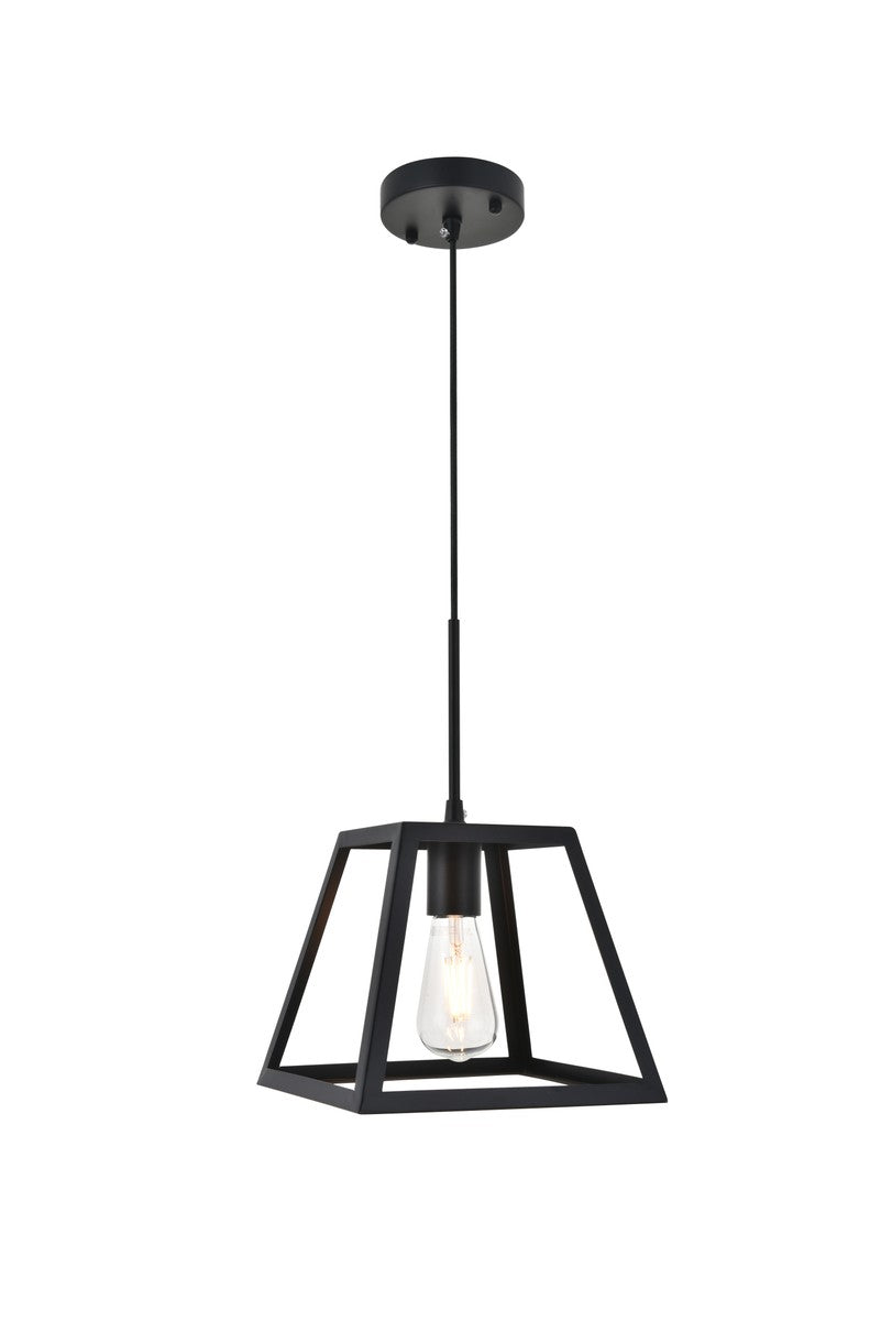 Elegant Lighting - LD4061D10BK - One Light Pendant - Resolute - Black