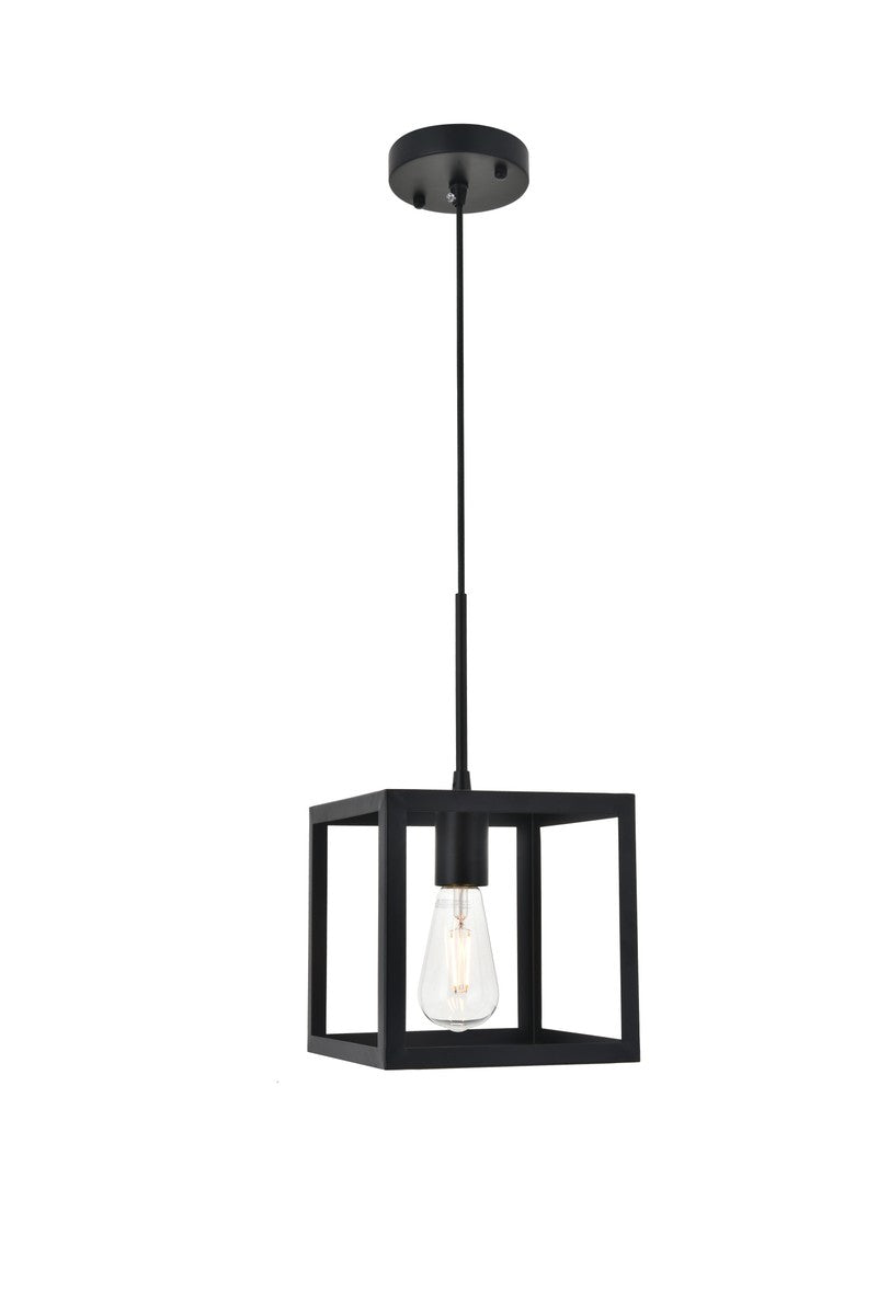 Elegant Lighting - LD4063D8BK - One Light Pendant - Resolute - Black