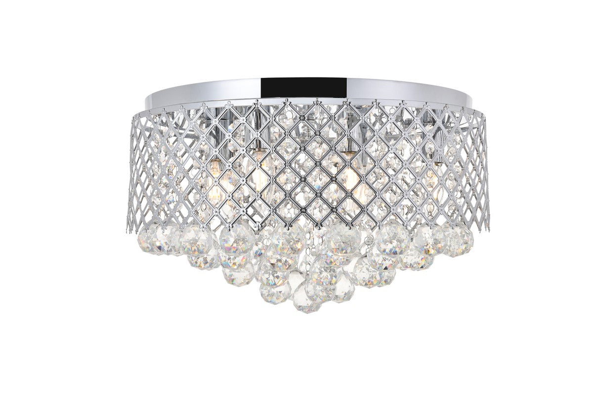 Elegant Lighting - LD5010F18C - Six Light Flush Mount - Tully - Chrome