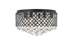 Elegant Lighting - LD5010F18MB - Six Light Flush Mount - Tully - Matte Black