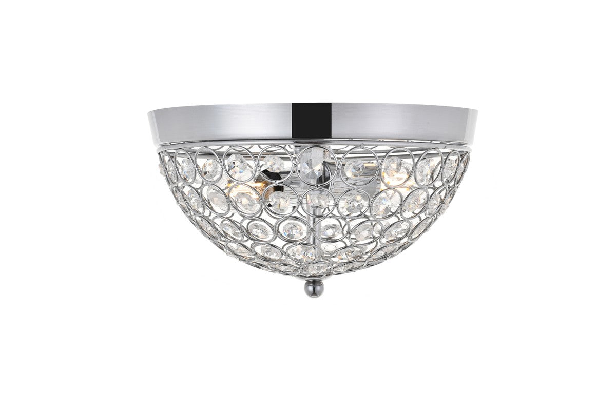 Elegant Lighting - LD5012F10C - Two light Flush Mount - Taye - Chrome