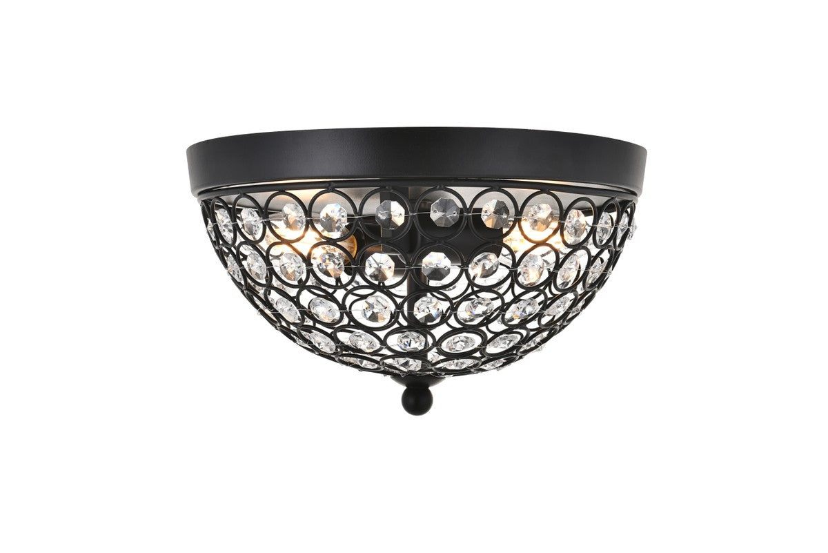 Elegant Lighting - LD5012F10MB - Two light Flush Mount - Taye - Matte Black