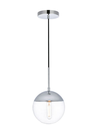 Elegant Lighting - LD6029C - One Light Pendant - Eclipse - Chrome And Clear