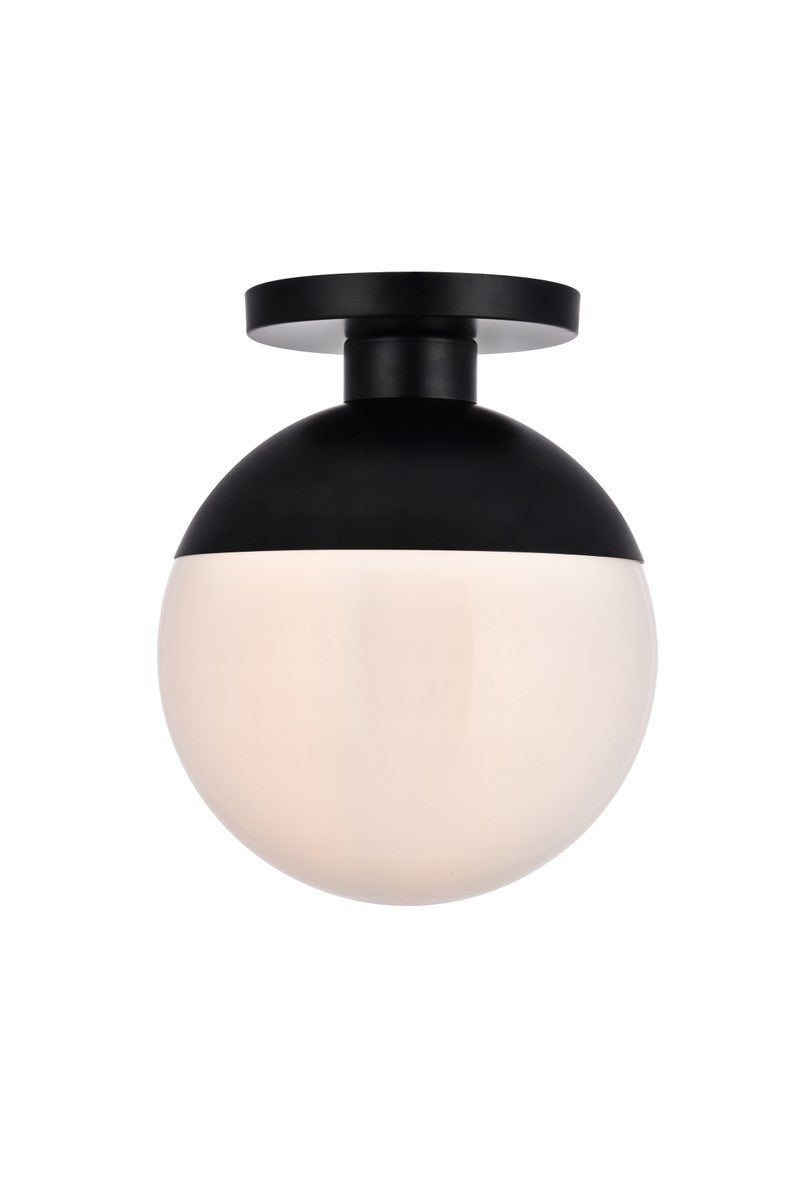 Elegant Lighting - LD6056BK - One Light Flush Mount - Eclipse - Black