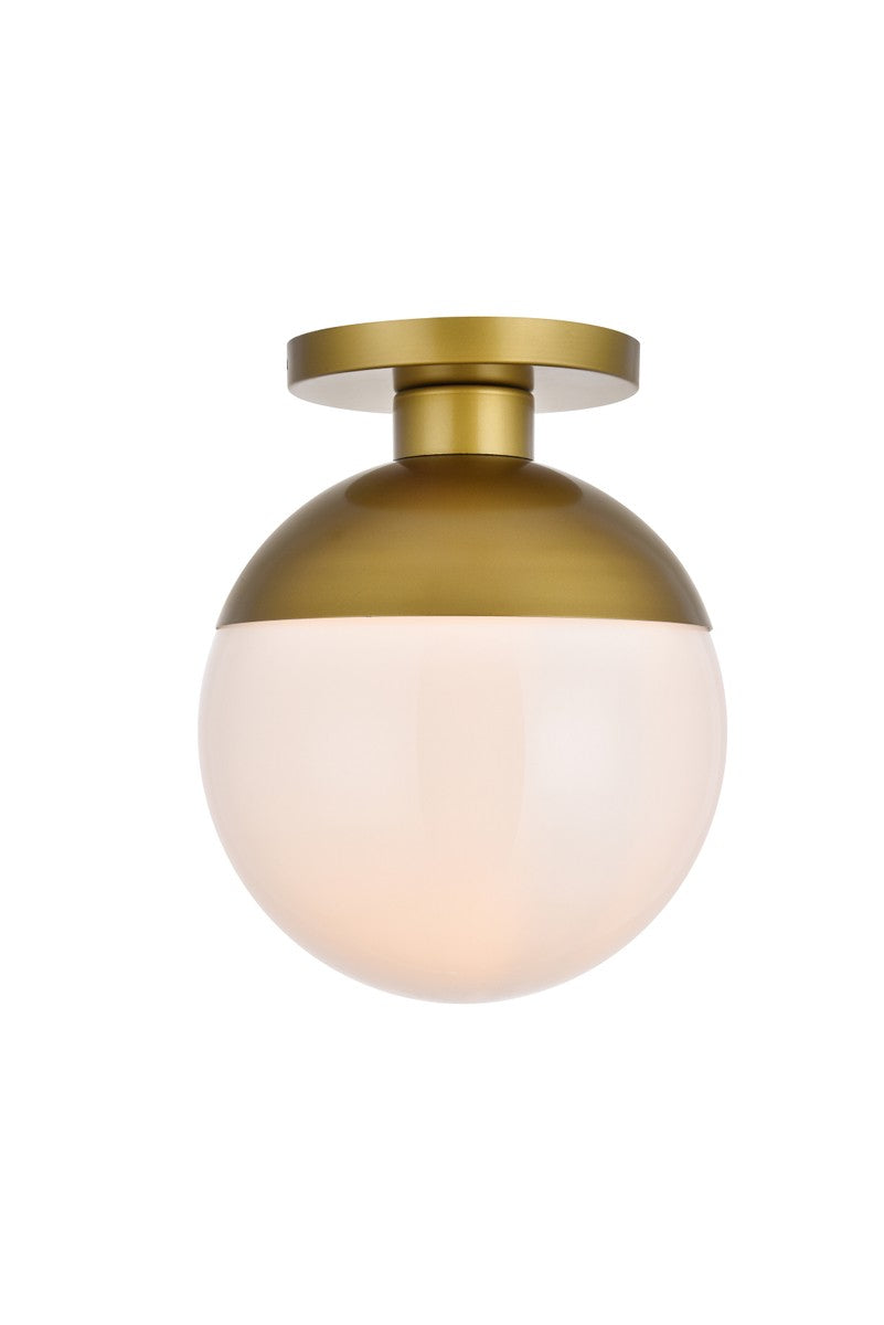 Elegant Lighting - LD6060BR - One Light Flush Mount - Eclipse - Brass