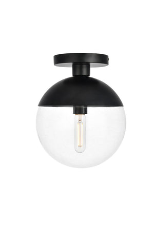 Elegant Lighting - LD6063BK - One Light Flush Mount - Eclipse - Black