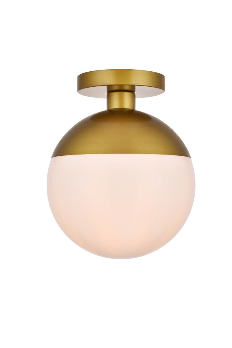 Elegant Lighting - LD6066BR - One Light Flush Mount - Eclipse - Brass