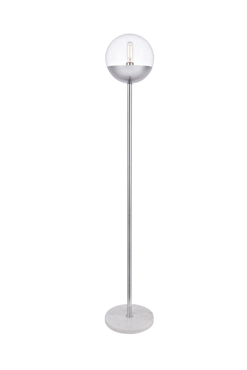 Elegant Lighting - LD6149C - One Light Floor Lamp - Eclipse - Chrome And Clear