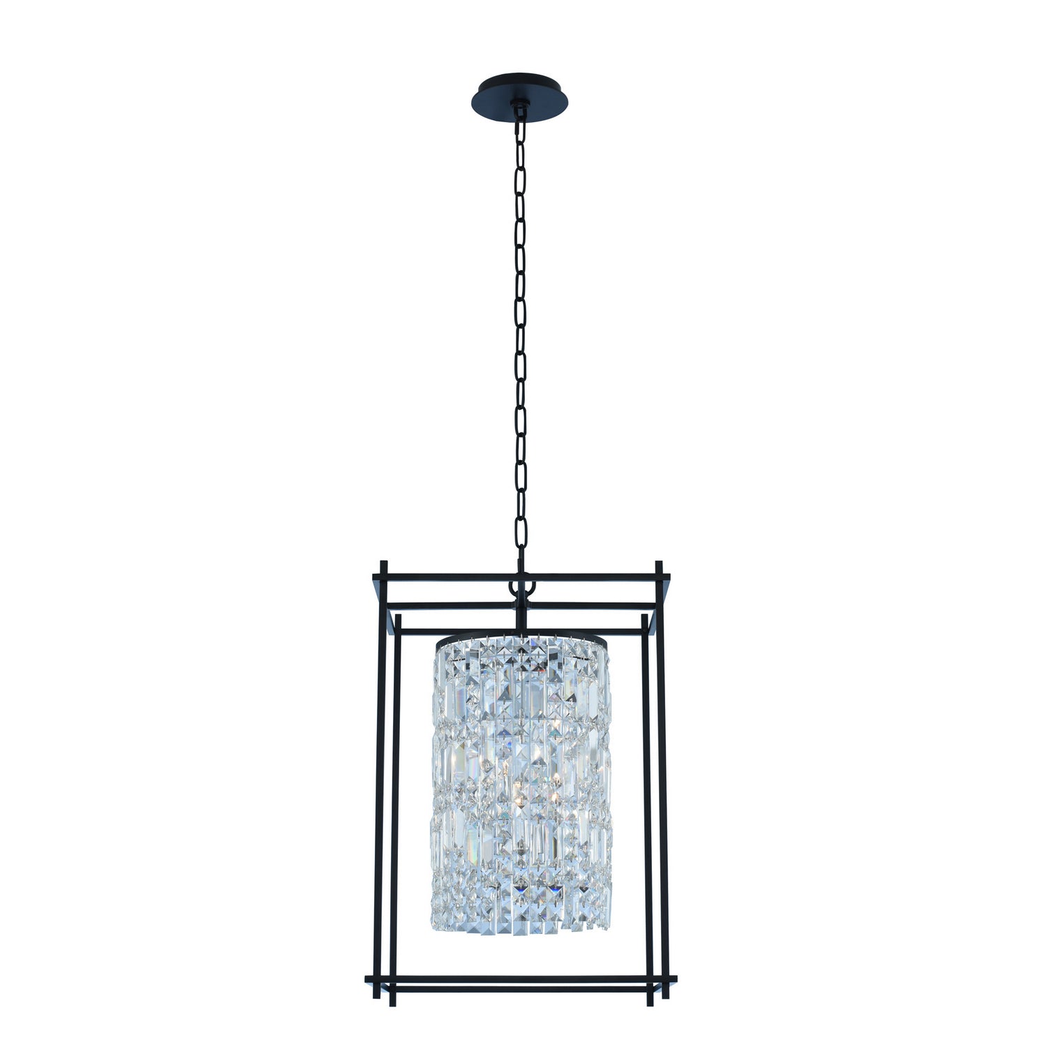 Allegri - 036150-052-FR001 - Four Light Foyer Pendant - Joni - Matte Black