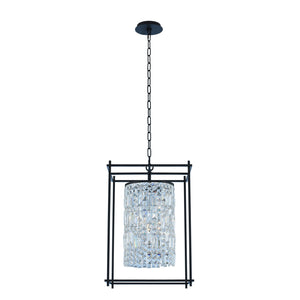 Allegri - 036150-052-FR001 - Four Light Foyer Pendant - Joni - Matte Black