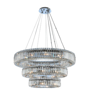 Allegri - 11771-010-FR001 - 27 Light Pendant - Rondelle - Chrome