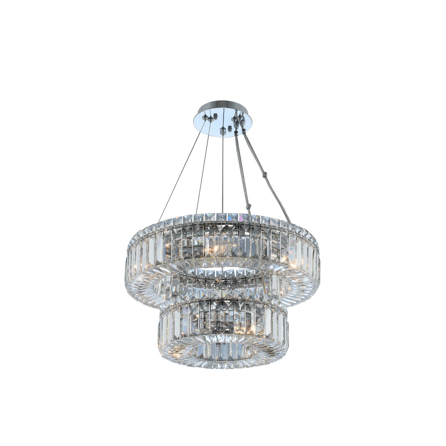 Allegri - 11776-010-FR001 - Nine Light Pendant - Rondelle - Chrome