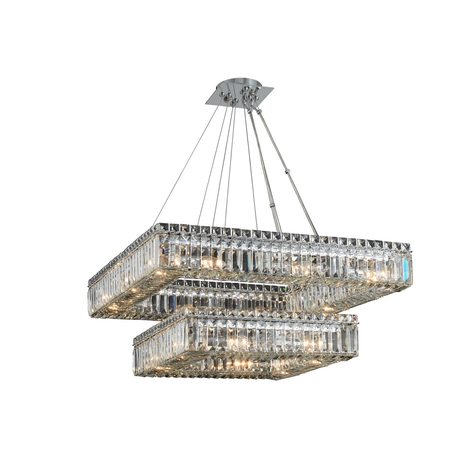 Allegri - 11782-010-FR001 - 20 Light Pendant - Quadro - Chrome