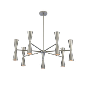 Kalco - 310471SN - LED Chandelier - Milo - Satin Nickel