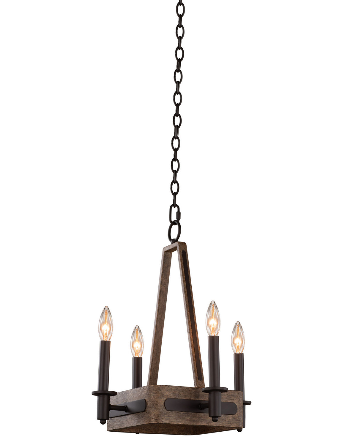 Kalco - 508970SZ - Four Light Chandelier - Duluth - Satin Bronze