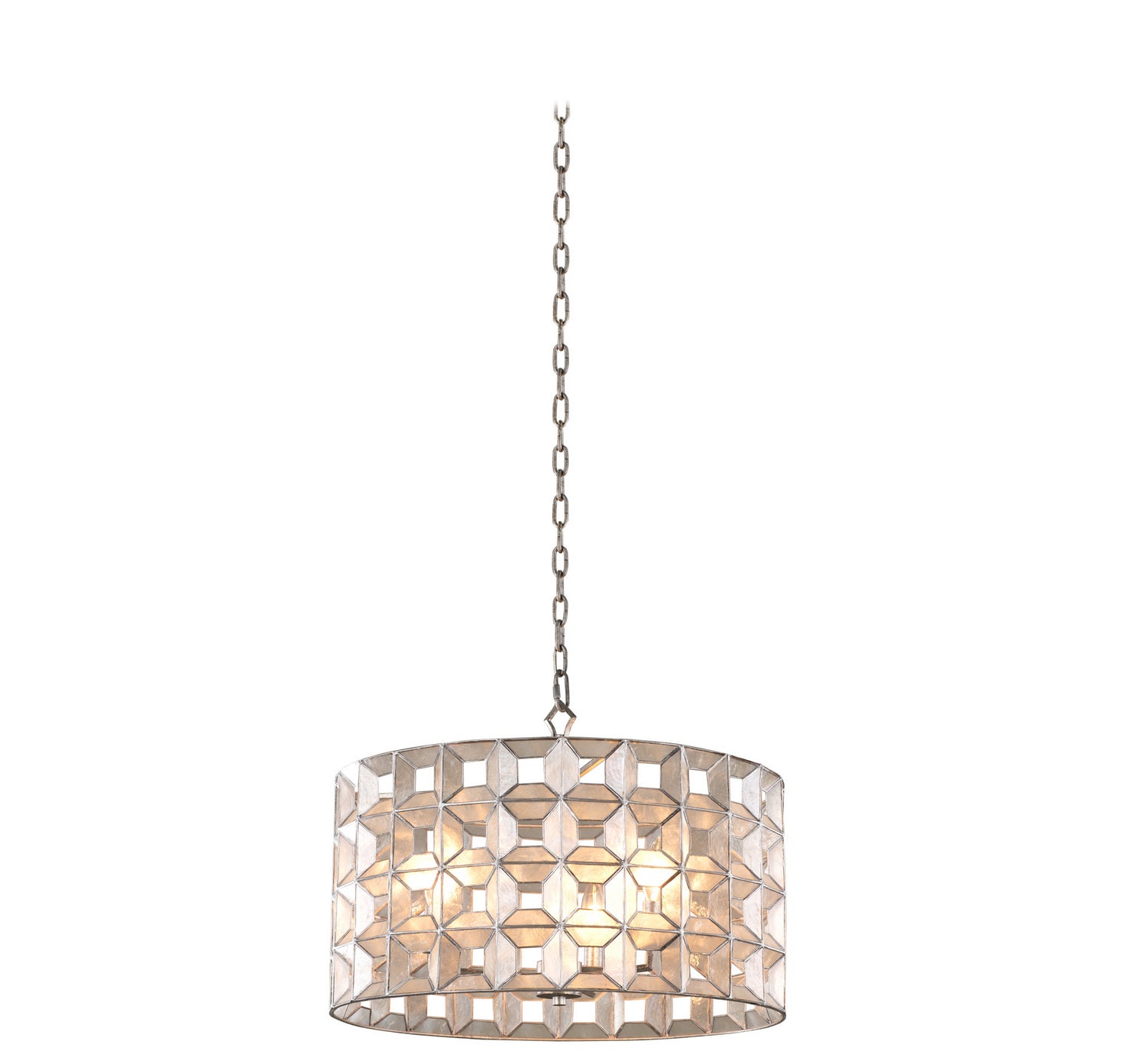 Kalco - 509151OSL - Three Light Pendant - Prado - Oxidized Silver Leaf