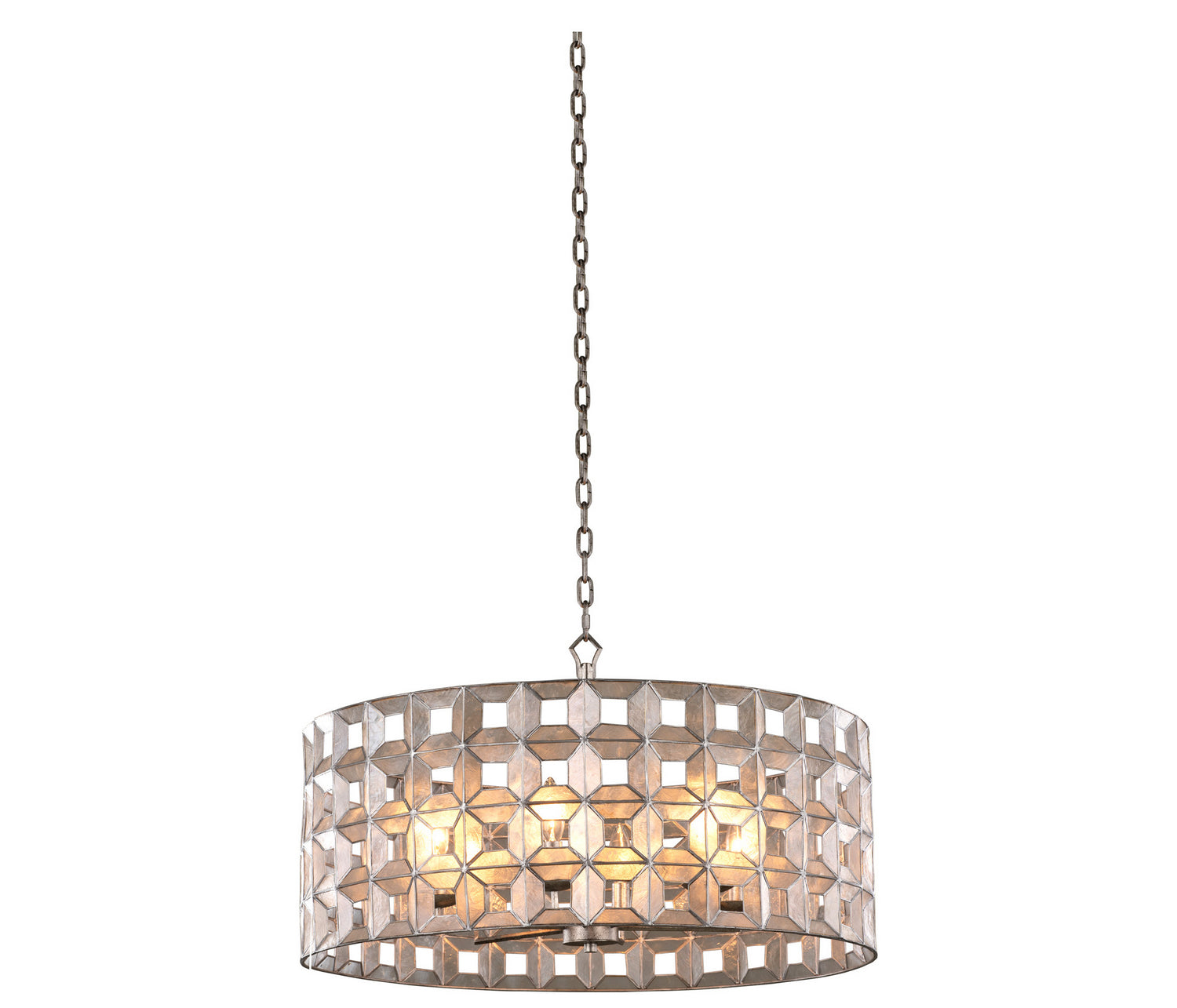 Kalco - 509152OSL - Six Light Pendant - Prado - Oxidized Silver Leaf