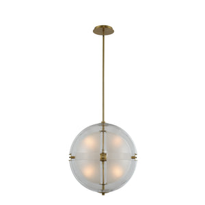 Kalco - 509752WB - LED Pendant - Sussex - Winter Brass