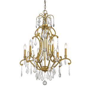 Acclaim Lighting - IN11356AG - Six Light Chandelier - Claire - Antique Gold