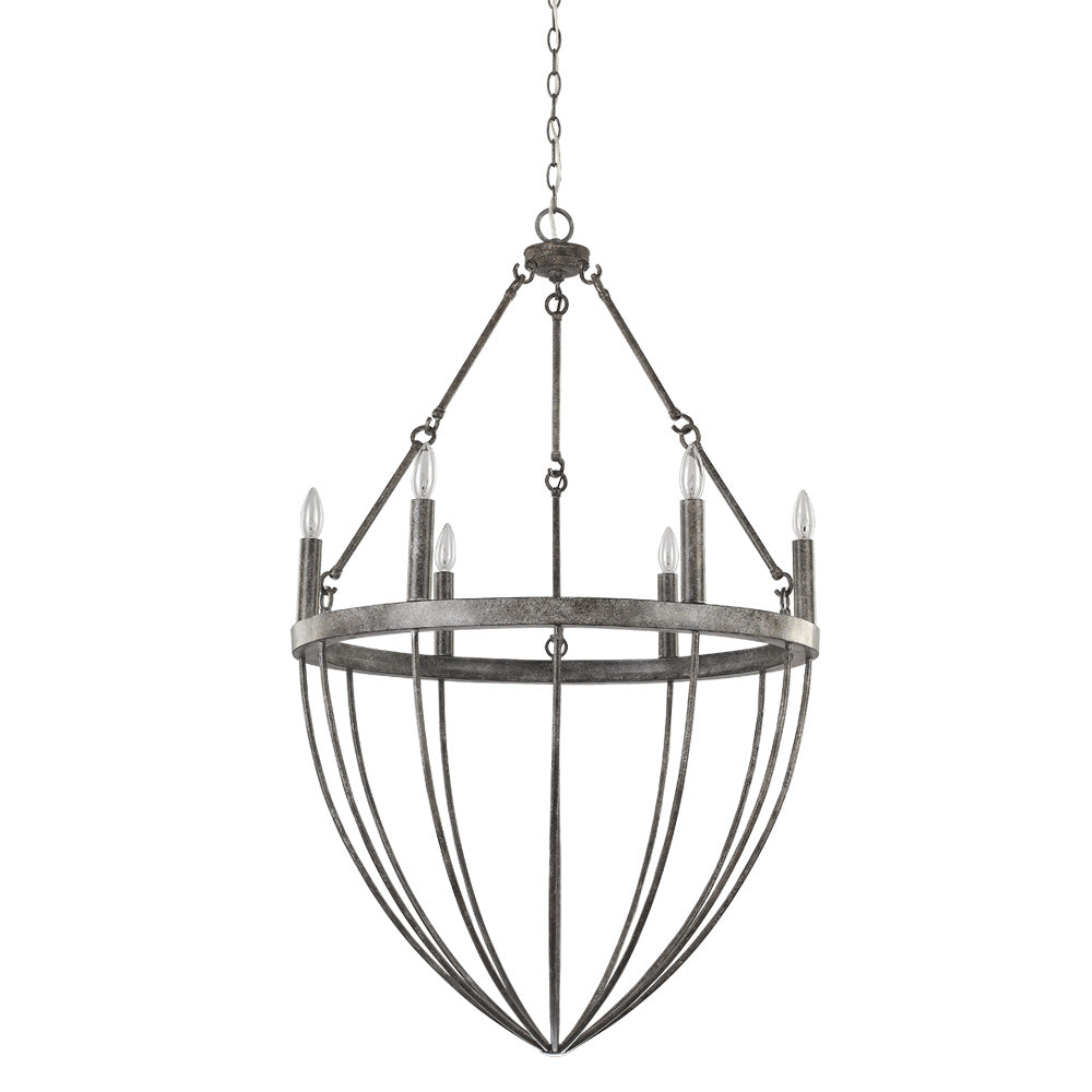 Acclaim Lighting - IN11391ASH - Six Light Chandelier - Harlow - Ash