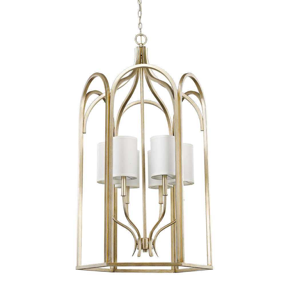 Acclaim Lighting - IN11416WG - Six Light Foyer Pendant - Ellie - Washed Gold