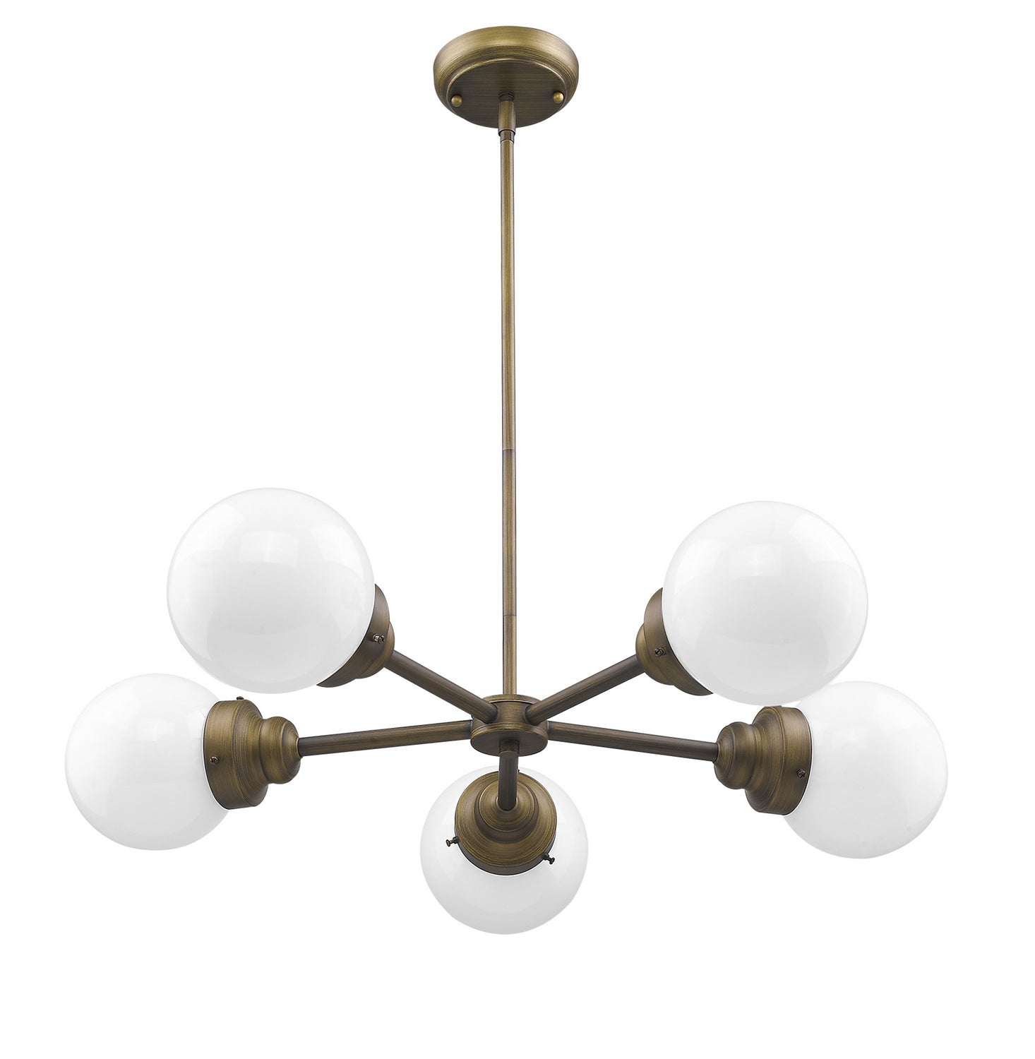 Acclaim Lighting - IN21223RB - Five Light Chandelier - Portsmith - Raw Brass