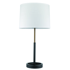 Acclaim Lighting - TT5110-76 - One Light Table Lamp - Rotunda - Matte Black/ Hand Painted Antique Gold