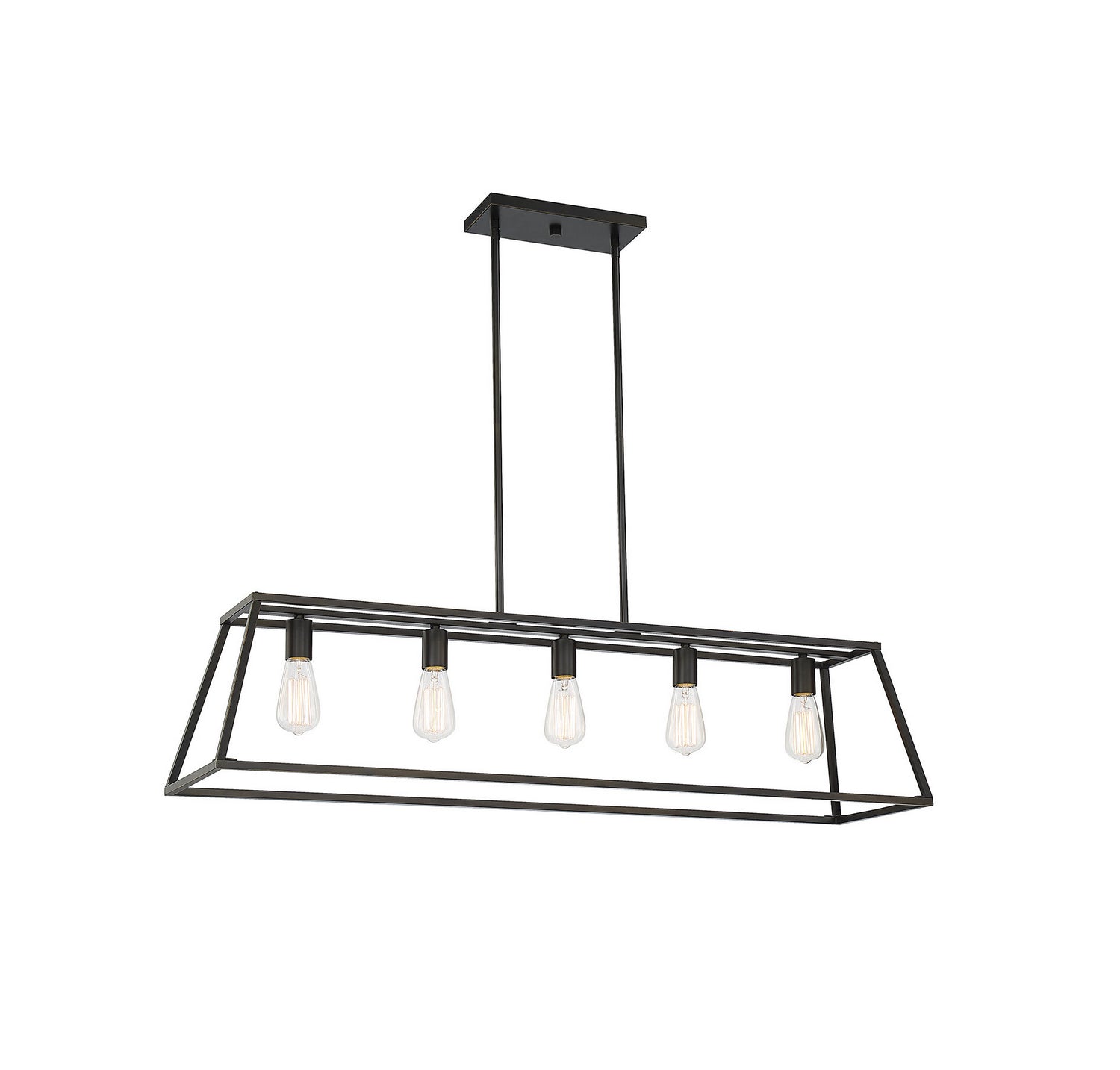 Savoy House - 1-327-5-44 - Five Light Linear Chandelier - Denton - Classic Bronze