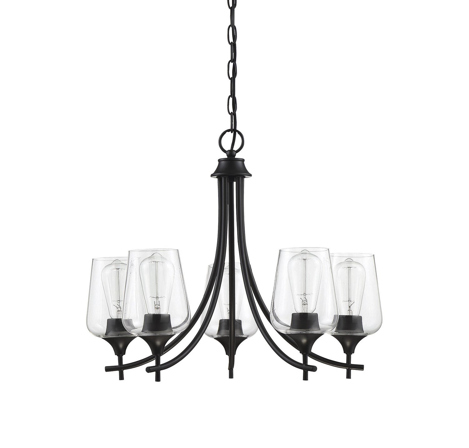 Savoy House - 1-4032-5-BK - Five Light Chandelier - Octave - Black